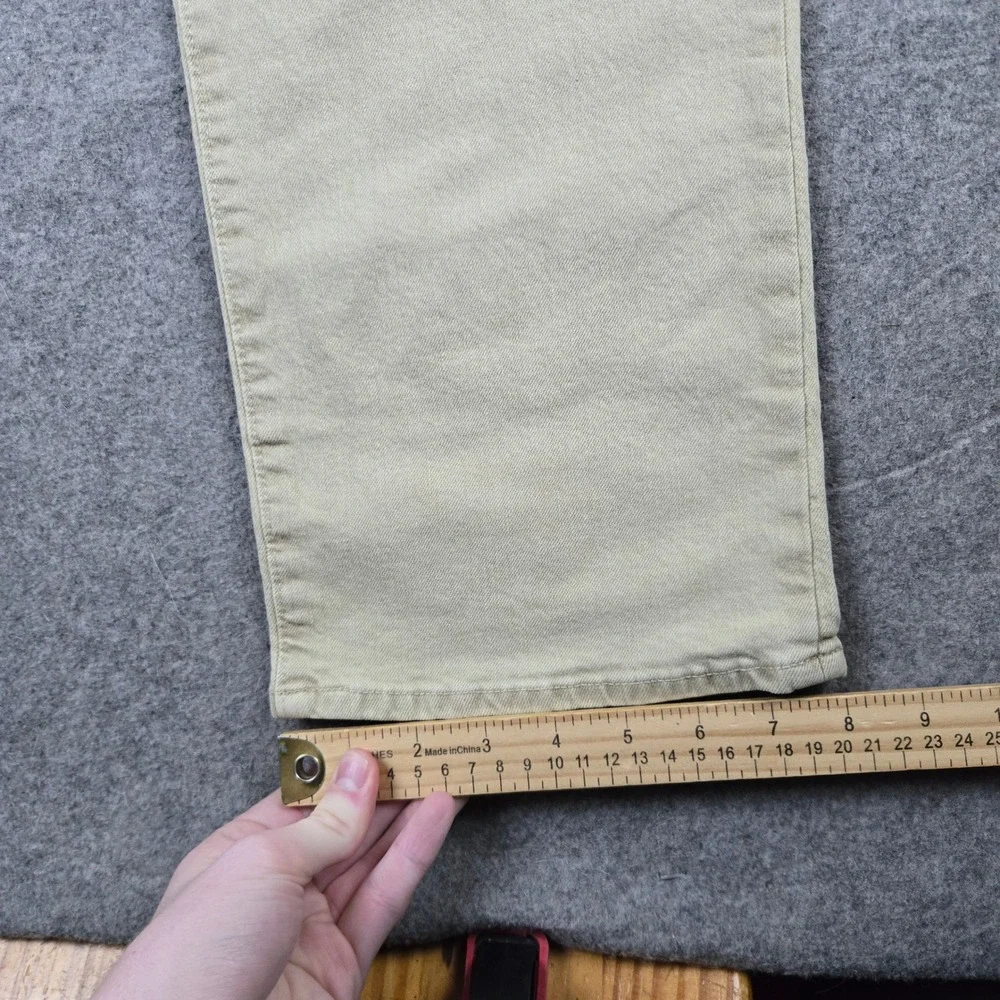 Polo Ralph Lauren Classic Fit Jeans Mens 34x32 Tan Khaki Denim Workwear 5 Pocket